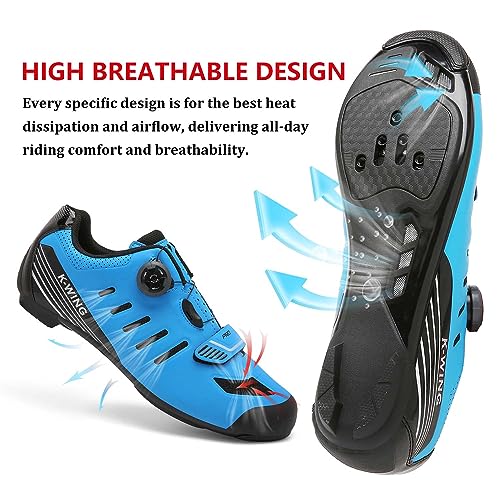 Image of Unisex Cycling Shoes Compatible with pelaton Indoor Road Bike Shoes Mountain Bike Shoes for Men and Women Delta Cleats Clip Outdoor Pedal Bicycle Shoes MTB Shoes for Men