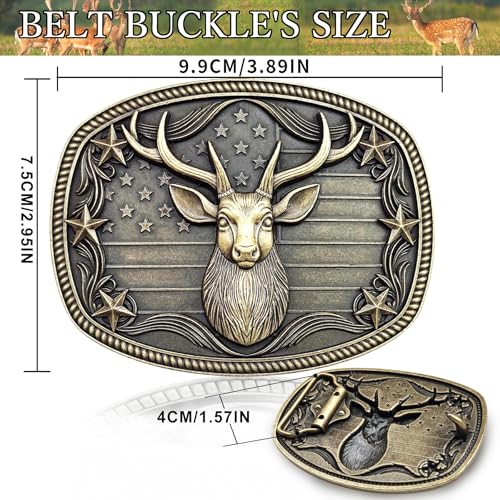 Image of Western Cowboy Belt Buckles Men - Western Belt Buckle Vintage Country Belt Buckle for Men Women Cowgirl Cowboy Gifts