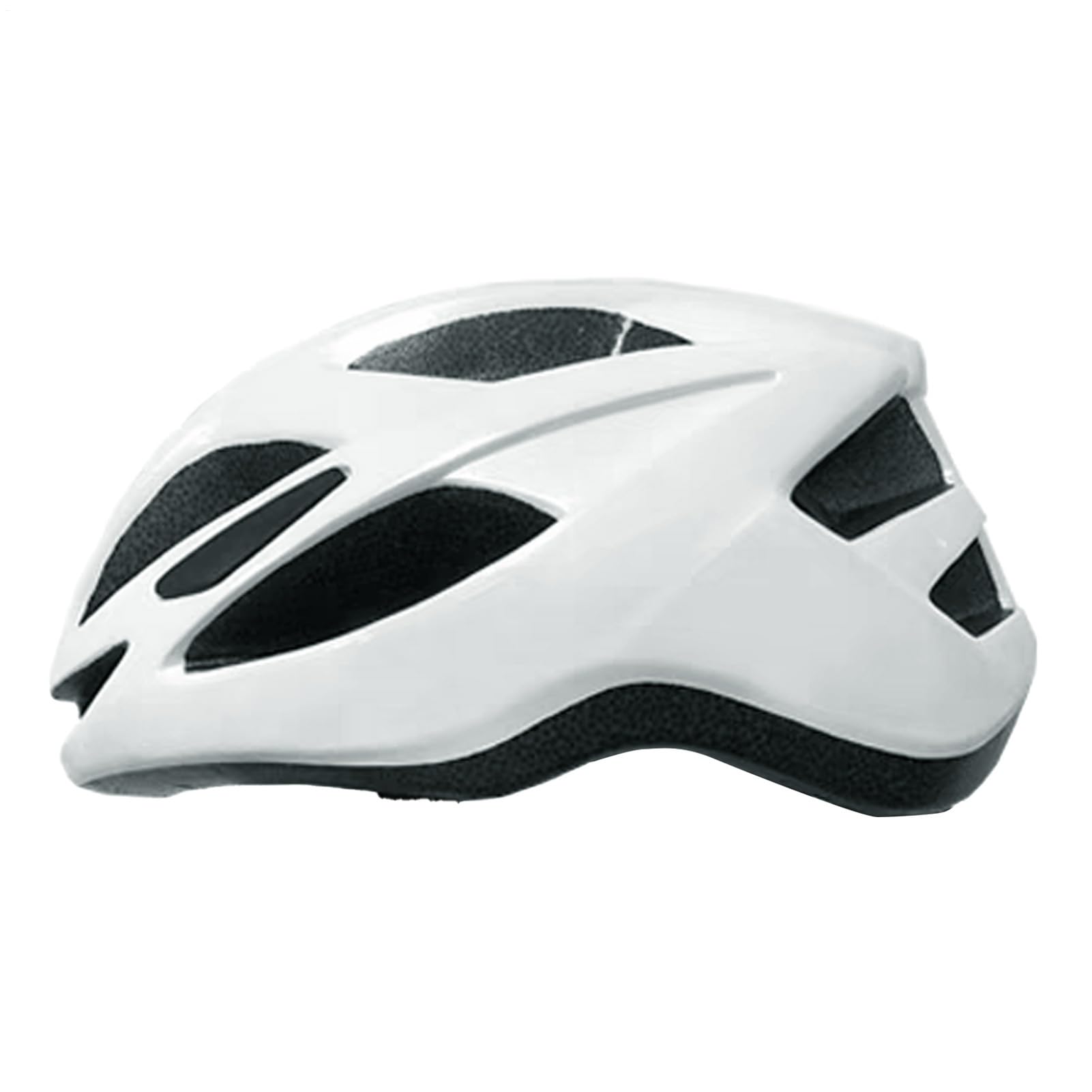 Fahrradhelm, Helm mit Kinnriemen, Fahrradsicherheitsausrüstung, leicht, verstellbar, schwarz, rot, blau, weiß, perfekt für Damen und Herren Sport & Freizeit