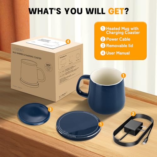 USBERG Smart-Warming Ceramic Mug Navy