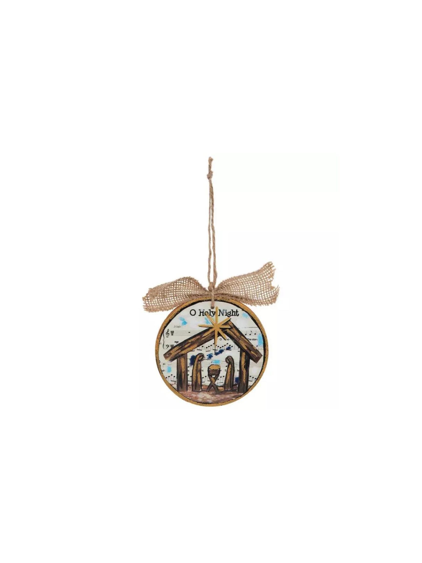 Oh Holy Night Nativity Baby Jesus Christmas Ornament