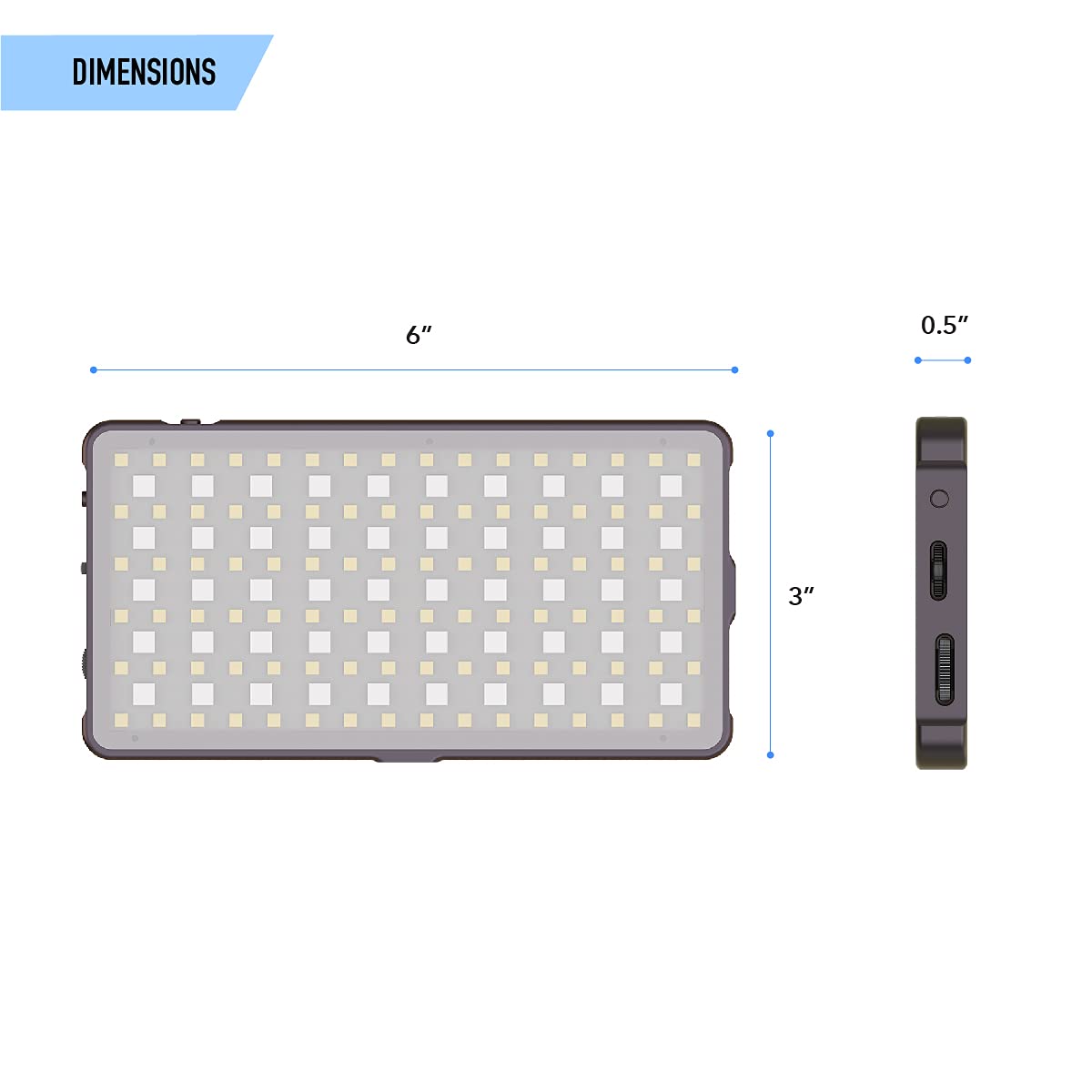 DigiPower GoViral RGB MultiMode LED Light, 24 Brightness Settings, 25