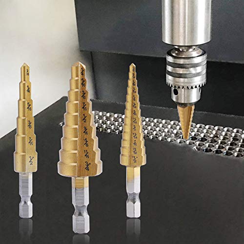 Aleric Titanium Step Drill Bit Set