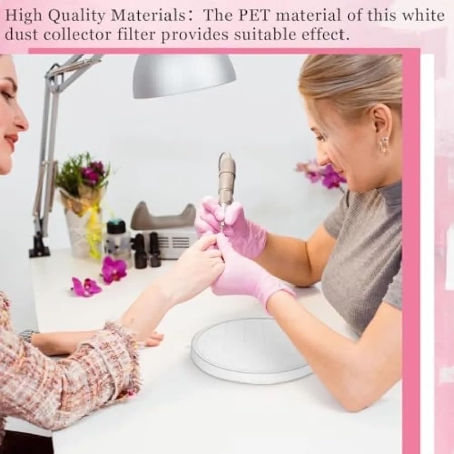Collettore di polveri per unghie, Confezione da 6 filtri di ricambio for aspirapolveri for unghie da utilizzare con aspirapolveri for unghie in studi di nail art e laboratori casalinghi. Efficace