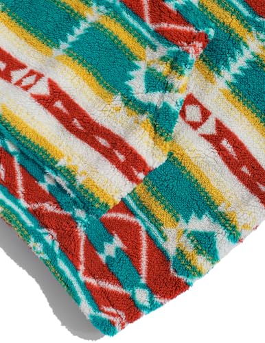 ZAFUL Mens Sweatshirt Vintage Quarter Zip Pullover with Pocket Oversized Fleece Unisex Western Aztec Faux Fur Sherpa Top4