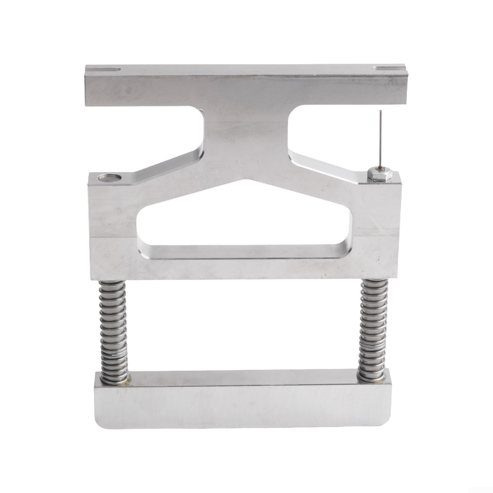 Herramienta de extracción y reemplazo de pasador central para afinación y mantenimiento de piano, herramienta de reparación profesional de aluminio, 14 x 11,1 x 2 cm, 265 g, color plateado
