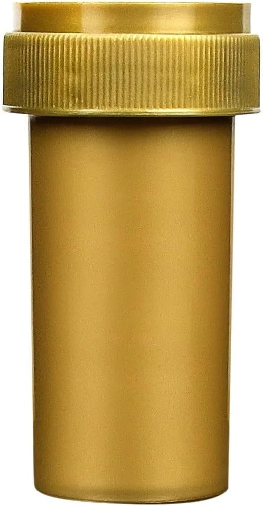 Human Objects | 13 Dram Reversible Cap Pill Bottles - 275 Count - Opaque Black - Bulk Pill Organizers for Gummies, Medication, Vitamins, Fish Oil, Supplements, & More