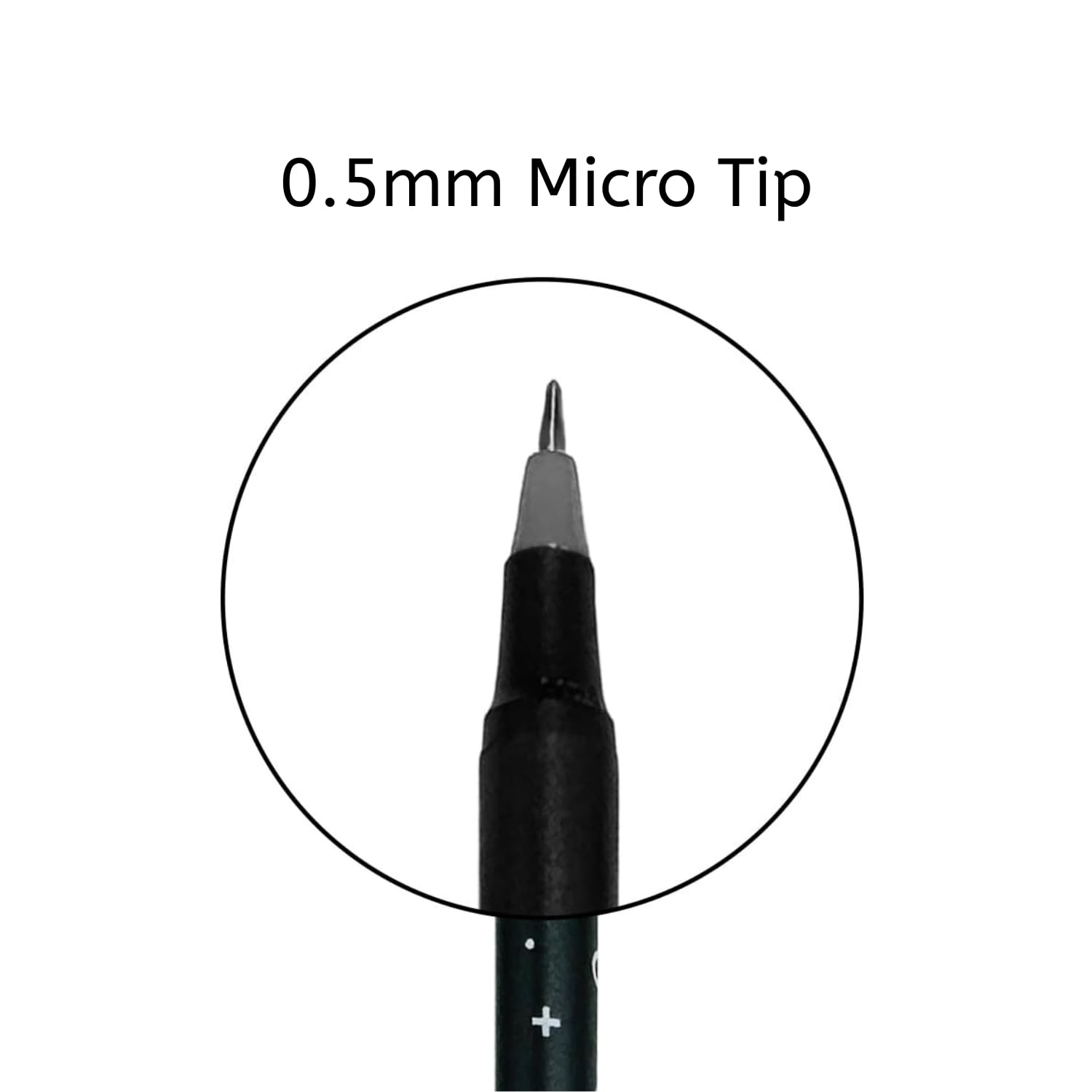 Pentonic Cipher 0.5mm Ball Pen, Black Body Blue Ink (Set of 10) 3