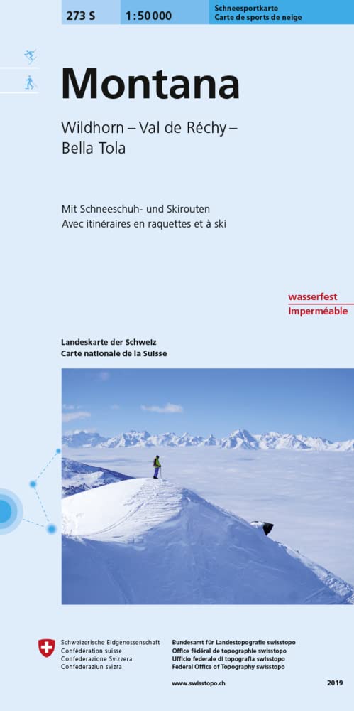 Carte de randonnée : Montana ski