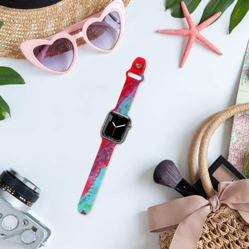 Silicone-Sport-Bands-Compatible-with-Smart-Watch-Band-Soft-Silicone-Waterproof-Strap-Suitable-for-i-Watch-Apple-Watch-Series-9-8-7-6-5-4-3-2-1-SE-Women-Men 514v qMRqaL
