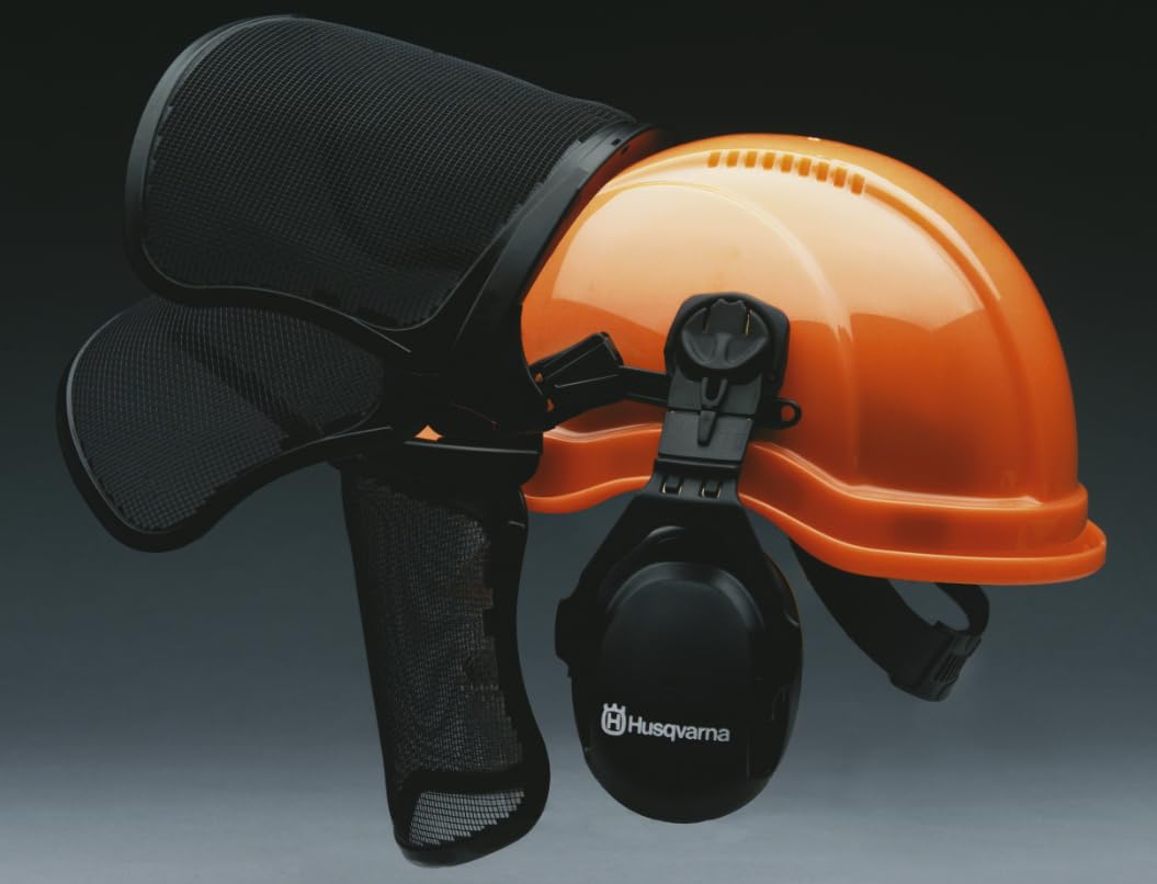 Husqvarna Functional Pro 590348402 Casque de protection forestière avec protection auditive et visière UltraVision Suspension 6 points Casque de protection ergonomique pour travaux forestiers