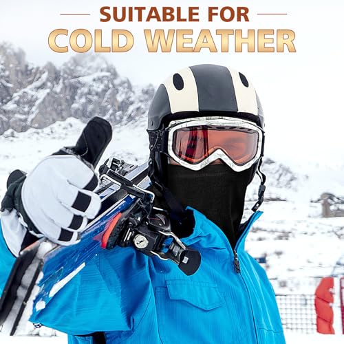 Fivali Winter Neck Warmer Face Ski Mask: Neck Gaiter Wind Protection Face Cover Fleece Balaclava Scarf for Men Women3