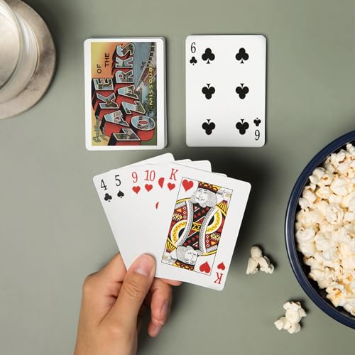 Baraja de 52 cartas tamaño póker vintage miniatura 2