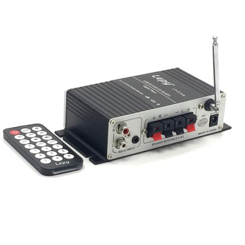 ETbotu LEPY Bluetooth Mini Power Audio Amplifier Hi-Fi AMP MP3 FM USB SD AUX Car Home black