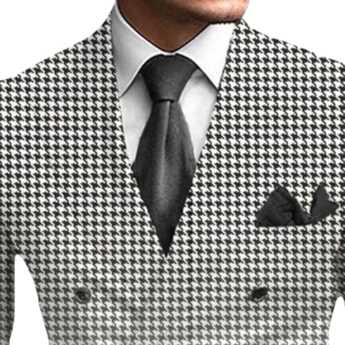 Mens Double Breasted Long Sleeve Notch Lapel Blazer Button Slim Fit Stylish Suit Jackets Dinner Prom Sport Coat2