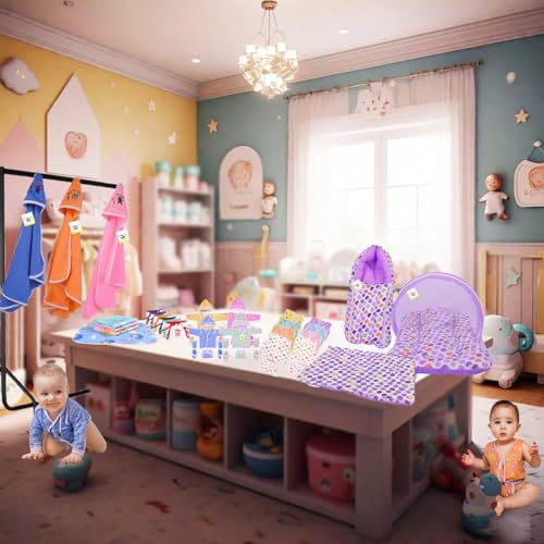 Image of Toddylon 56 in 1 New Born Baby Products All | Gift Packs | Maternity Kit | Baby Clothes | Baby Bedding Set | Essentials Items | Baby Shower | Combo Pack | Infants (Multicolor, 0-6 Months)