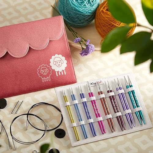 KnitPro Zing Deluxe Interchangeable Needle Set 5" (13cm), Multicolour - Image 4