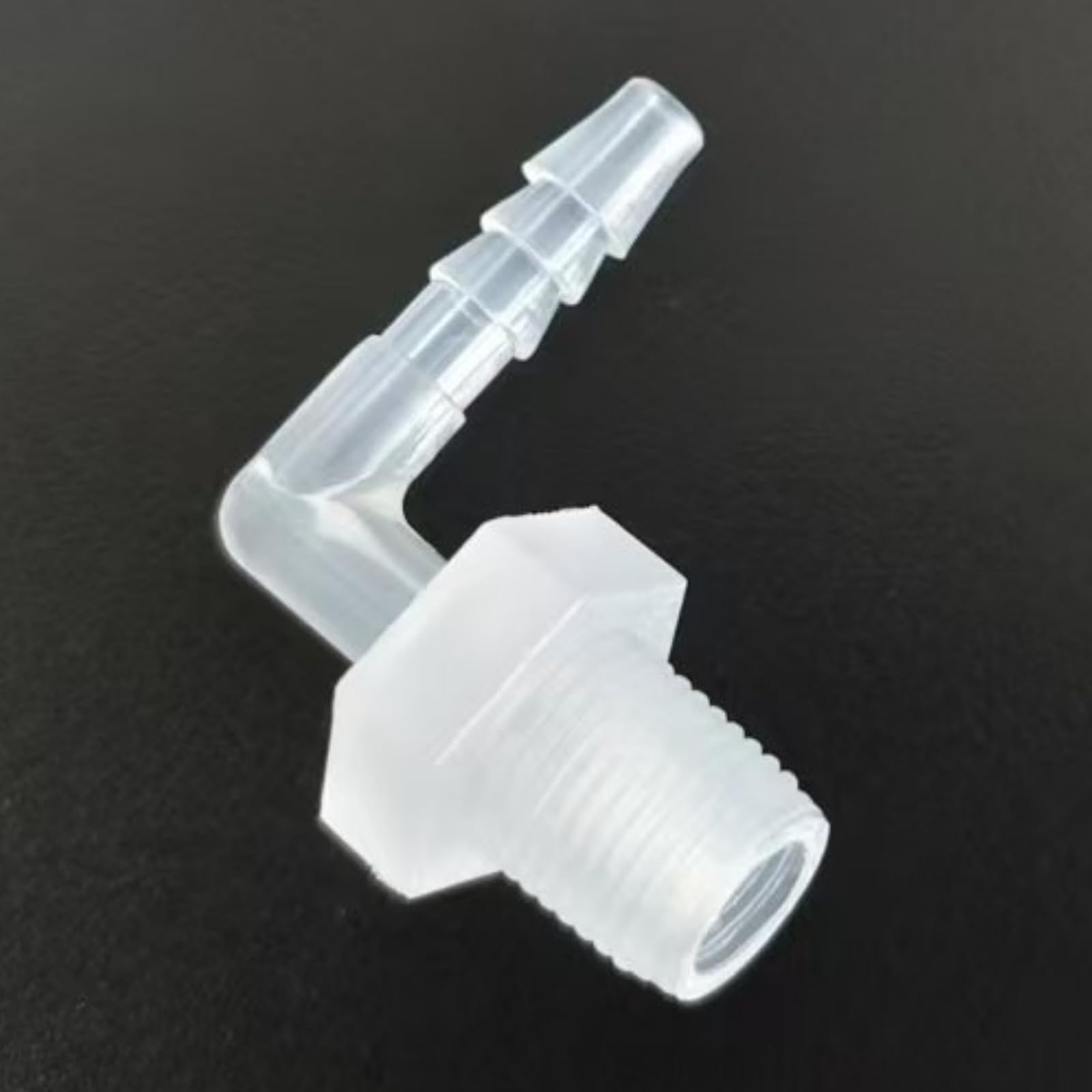 Hose Barb Fitting 1/8G Male/Female Thread Adapter - 50PCS Durable PP Connectors for Fuel, Liquid,(1/4inch Short)
