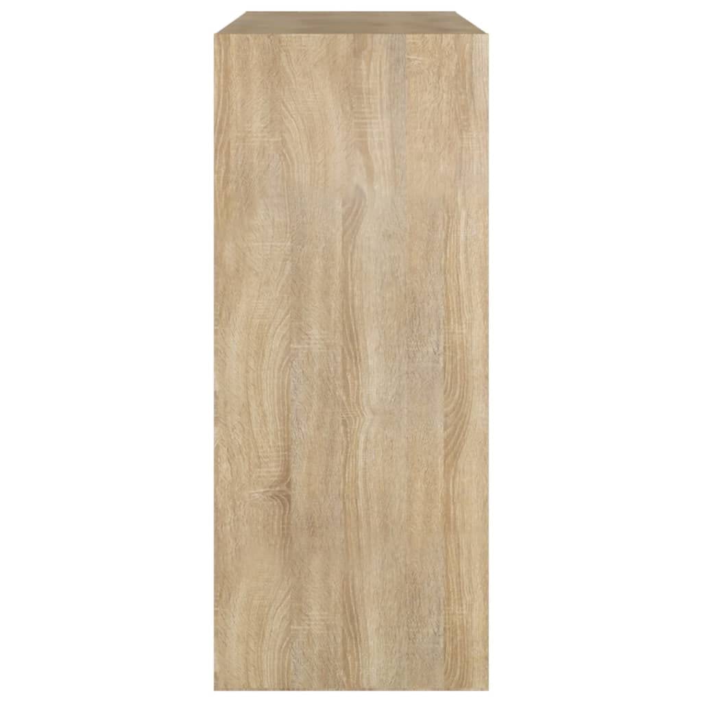 Scaffale da soggiorno per libri e decorazioni, divisorio in rovere Sonoma, 80 x 30 x 72 cm, per libri, soggiorno, studio, ufficio