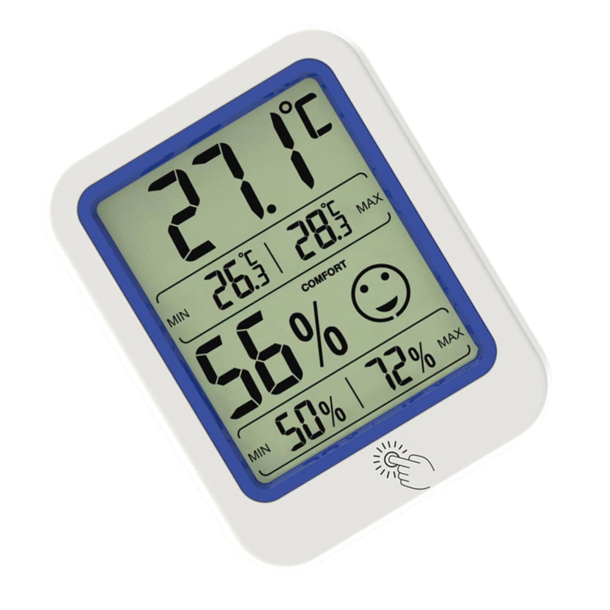 Abaodam Lot De 3 Thermomètres Numériques Hygromètres Et Hygromètres D'Intérieur Avec Écran Lcd Et Fil En Plastique
