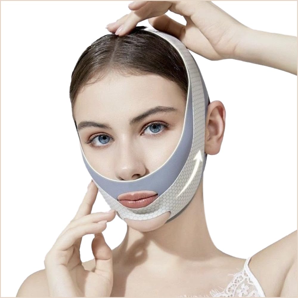 SSyang Beauty Face Contouring Sleeping Mask Chin, V Shaped Slimming Face Mask, Reusable V Line Lifting Mask, Face Lift