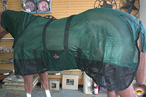 Image of HILASON Horse Fly Sheet UV Protect Breathable Mesh Bug Mosquito Spring | Summer Horse Rug | Fly Rug