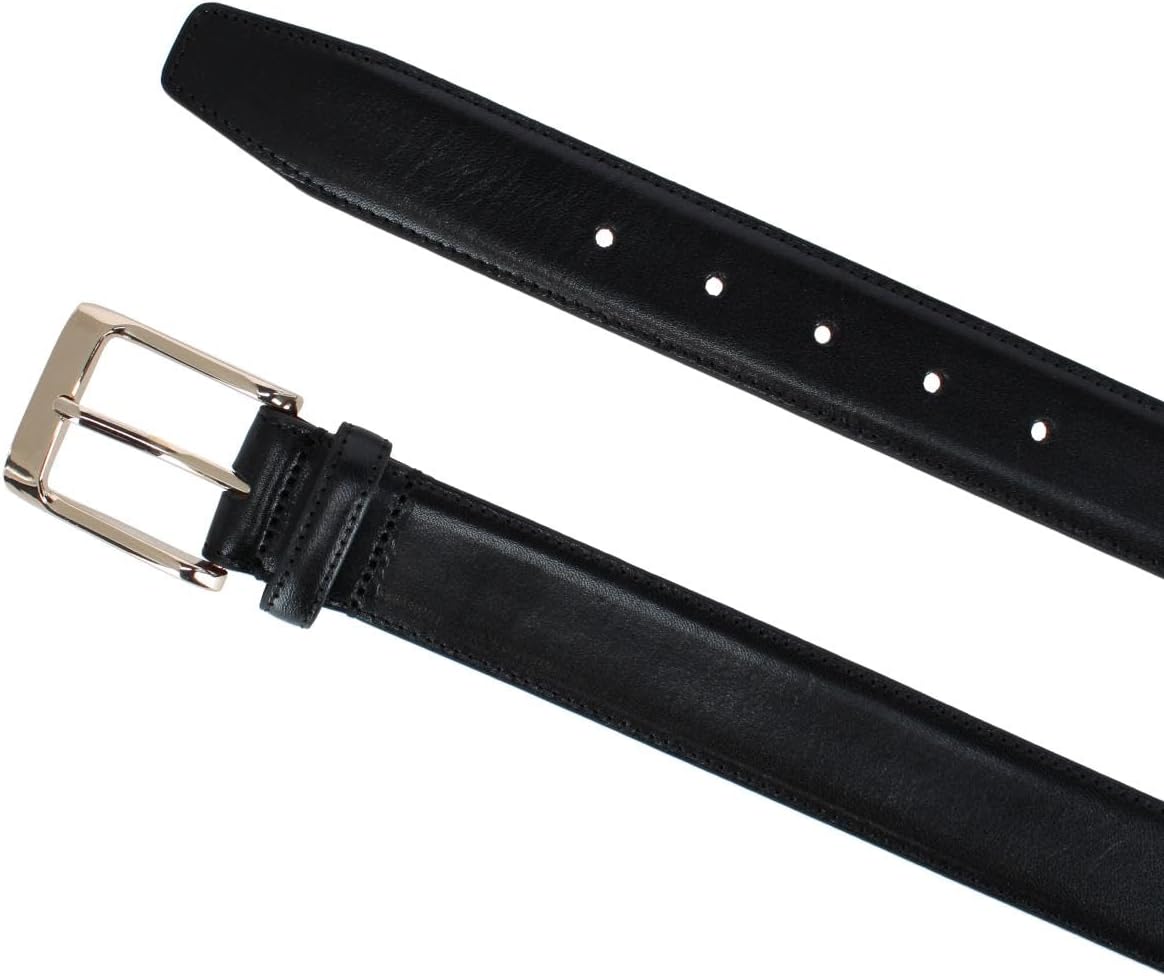 Trafalgar Men's Cornelius 35mm Cortina Leather Dress Belt - Image 3