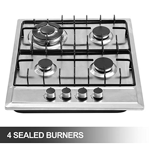 Forimo GAS COOKTOP 4 Burners Stainless Steel Stove With Ng/Lpg Conversion Kit Thermocouple Protection And Easy To Clean thumb #2