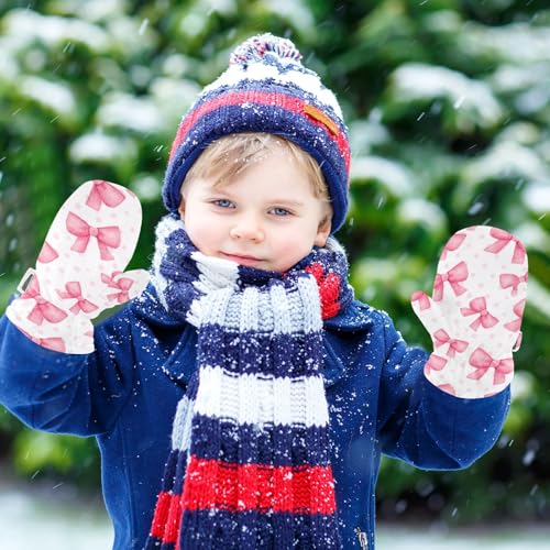 Image of Plaaee Early 1990s Pattern Kids Glove Warm Mitten Winter Favor for Toddler Boys and Girls Children Cold Weather Gloves
