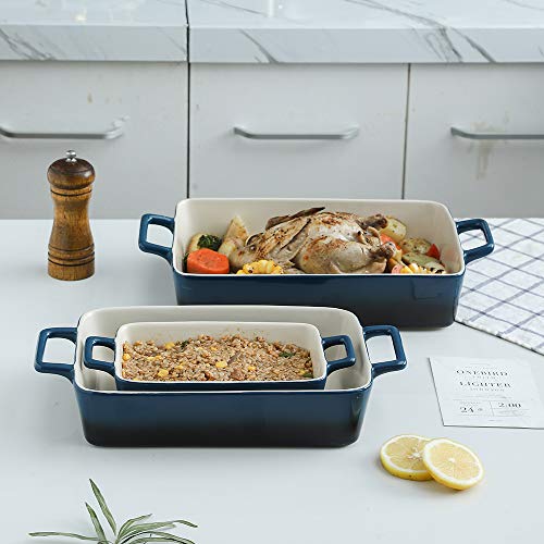 KOOV Bakeware Set, Ceramic Baking Dish, Rectangular Baking Pans for