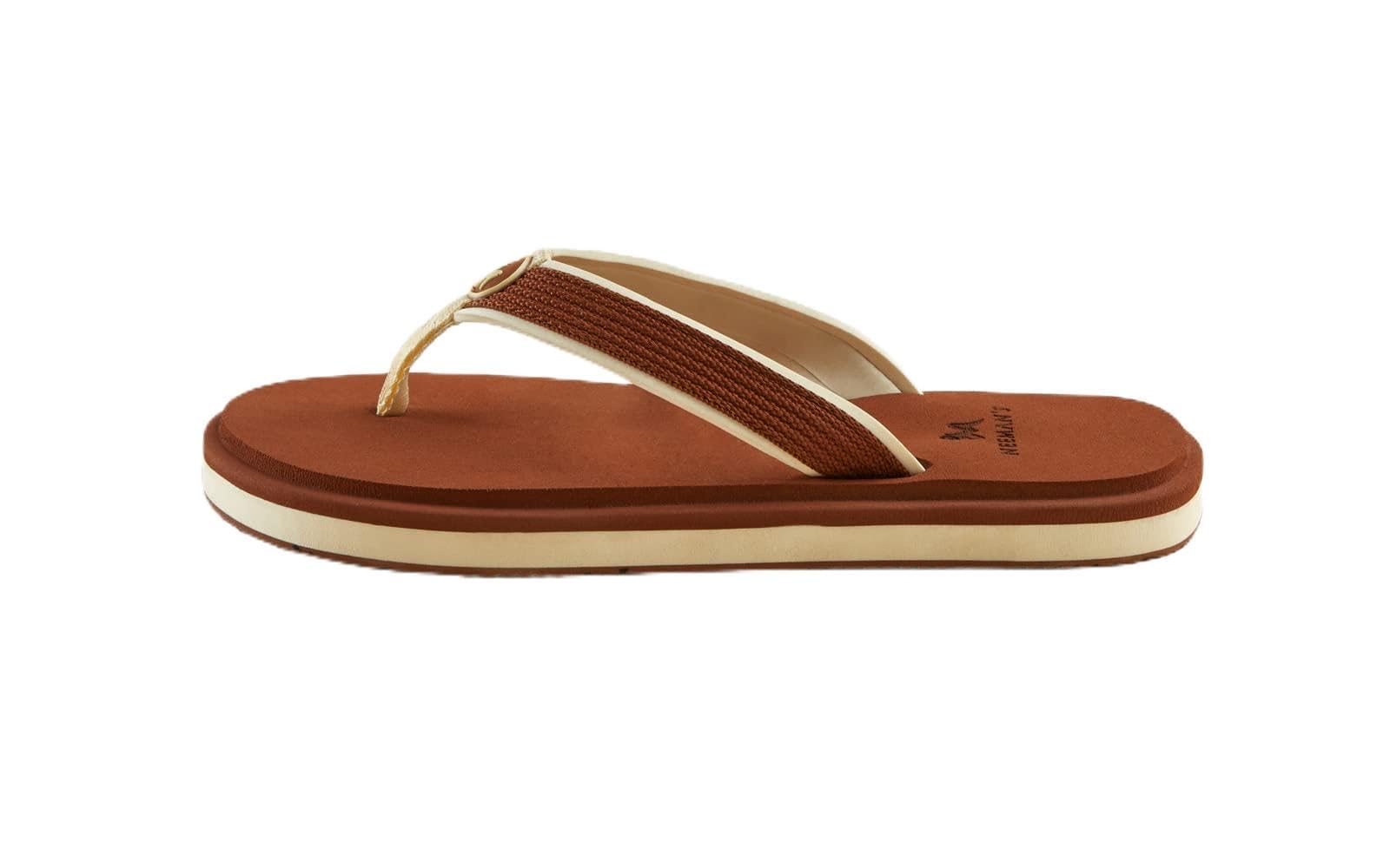 Neeman's Eco Fluffy Orthopedic Flips for Men | Soft & Comfortable Indoor Outdoor Fashionable Slippers for Boys