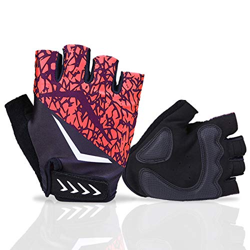 Luvas de ciclismo, Romacci Luvas de ciclismo Luvas de bicicleta meio dedo antiderrapante Luvas respi