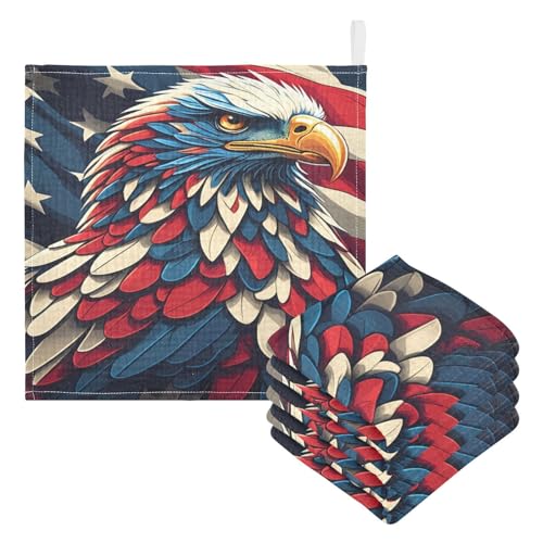 Nander 3Pack Baby Muslin Washcloths,American Eagle Soft Face Cloths for Newborn, Absorbent Bath Wash Cloths, Wipes, Burp Rag,Toddlers Essentials Stuff, Baby Registry as Shower