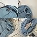 TYHOTULY Lightweight Travel Denim Backpack Vintage Daypack Y2K Backpack Multipurpose Adjustable Shoulder Bags for Women Men (Grey)