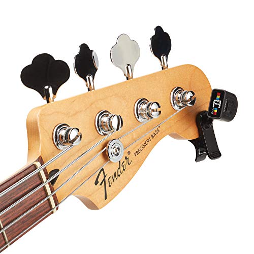 Image of D'Addario Guitar Tuner - Micro Headstock Tuner - Tuner for Acoustic Guitar, Electric Guitar, Bass Guitar, Mandolin, Banjo, Ukulele, Cello, Double Bass & More - Universal Clip On - 1pk