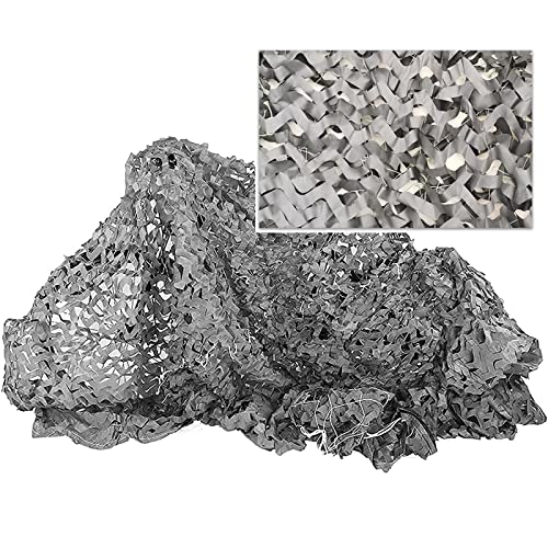 YHBZ Filet Camouflage Gris,Camo Filet Extérieur,Filet D'ombrage,Auvent Respirant,3×5m,4×6m,1,5x2,5m,léger et Durable,Personnalisable,1.5x2.5m(5 * 8.2ft) Cover