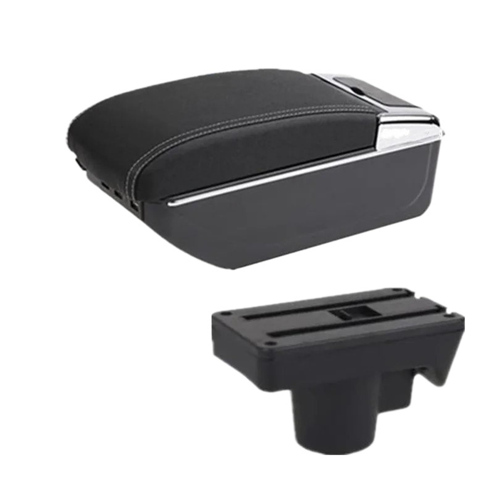 NOKRGQW Car Armrest Box For Opel For Astra H 2004-2014 Armrest Center Storage Box Interior Dedicated Retrofit Car Accessories(C3 white line 7USB)