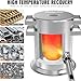 Nelyrho 6kg Stainless Steel Propane Melting Furnace Kit with Crucible and Tong Complete Home Foundry Set for Scrap Metal Recycling Gold, Silver, Copper, and Aluminum Smelting and Refining