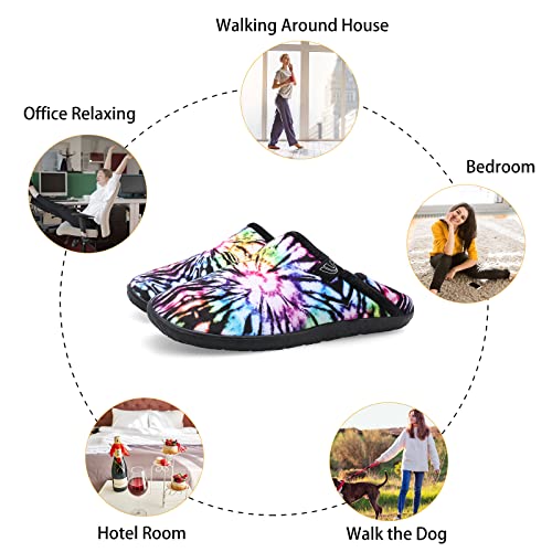 Image of Spesoul Fuzzy House Slippers for Women Men Indoor Closed Back Lightweight Cozy Faux Furry Lining Barefoot House Shoes Slipper Socks for Bedroom Home Office Yoga Outdoor Walking Shoes