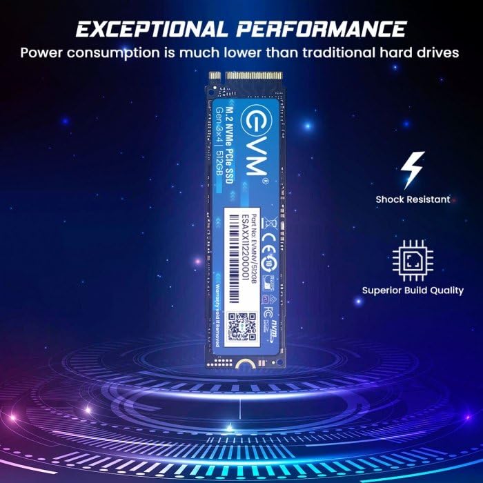 Image of 512GB M.2 NVME PCIE SSD High-Speed Performance Up to 1800MB /s Read & 1000MB /s Write Speed