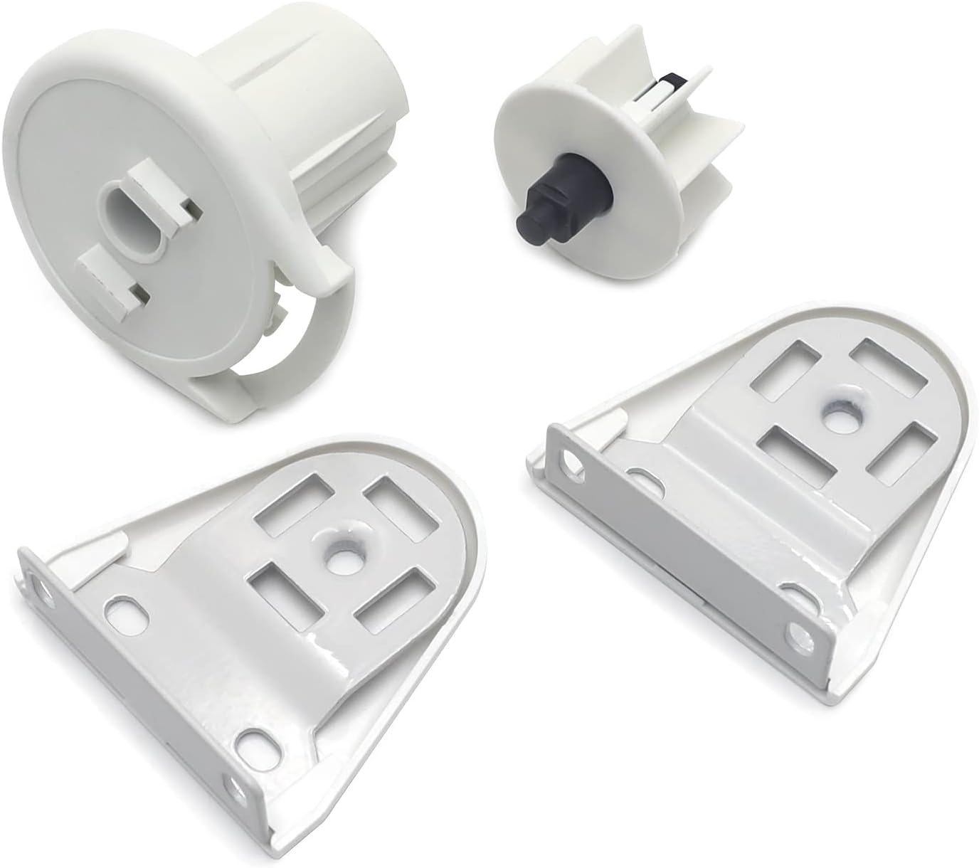 HTTMT- 38mm Installation Bracket Control End For Indoor/Outdoor Sunshade Roller Blinds [P/N: ET-BLIND-SA038-11-WHITE]