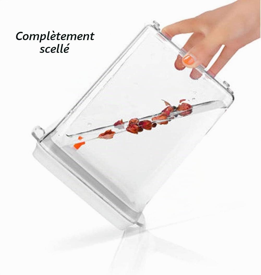 1700ml Distributeur De Lait en Poudre. RéCipient à Poudre Scellé. BoîTe De Rangement Portable pour Lait en Poudre (Transparent 1.7L)