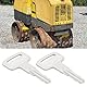 YINETTECH 10 Stück 6896 Zündschlüssel, kompatibel mit Manitou, kompatibel mit Wacker Neuson RT56 RT82 Roller