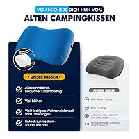 HIKENTURE Aufblasbares Camping/Reise Kissen mit Abziehbarem Kissenbezug – Ansicht 2