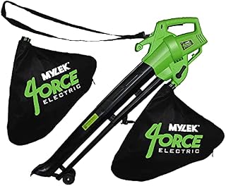 Mylek Leaf Blower And Vacuum - 3000W Garden Shredder Mulcher And Rake , 6 Variable Speeds, 10m Power Cable, UK PLug, 2 x 35L Large Collection Bags, 10:1 Mulching Shredding Ratio, Lightweight