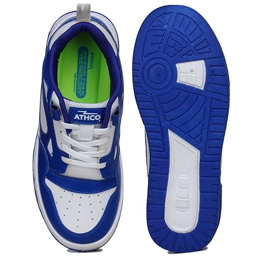 Image of ATHCO mens Og Sneaker|Memory Foam Comfort|Laceup|Casual Shoes for Men|Soft Trendy Shoes For men|Fashion Sneaker|Genz|Millennials|Alpha|Footwear|Lightweight|EasyCare|Comfortable|Dailyuse|Extrasoft|SlipResistant|Durable|EasyCare|Shoes For Men's & Boy's