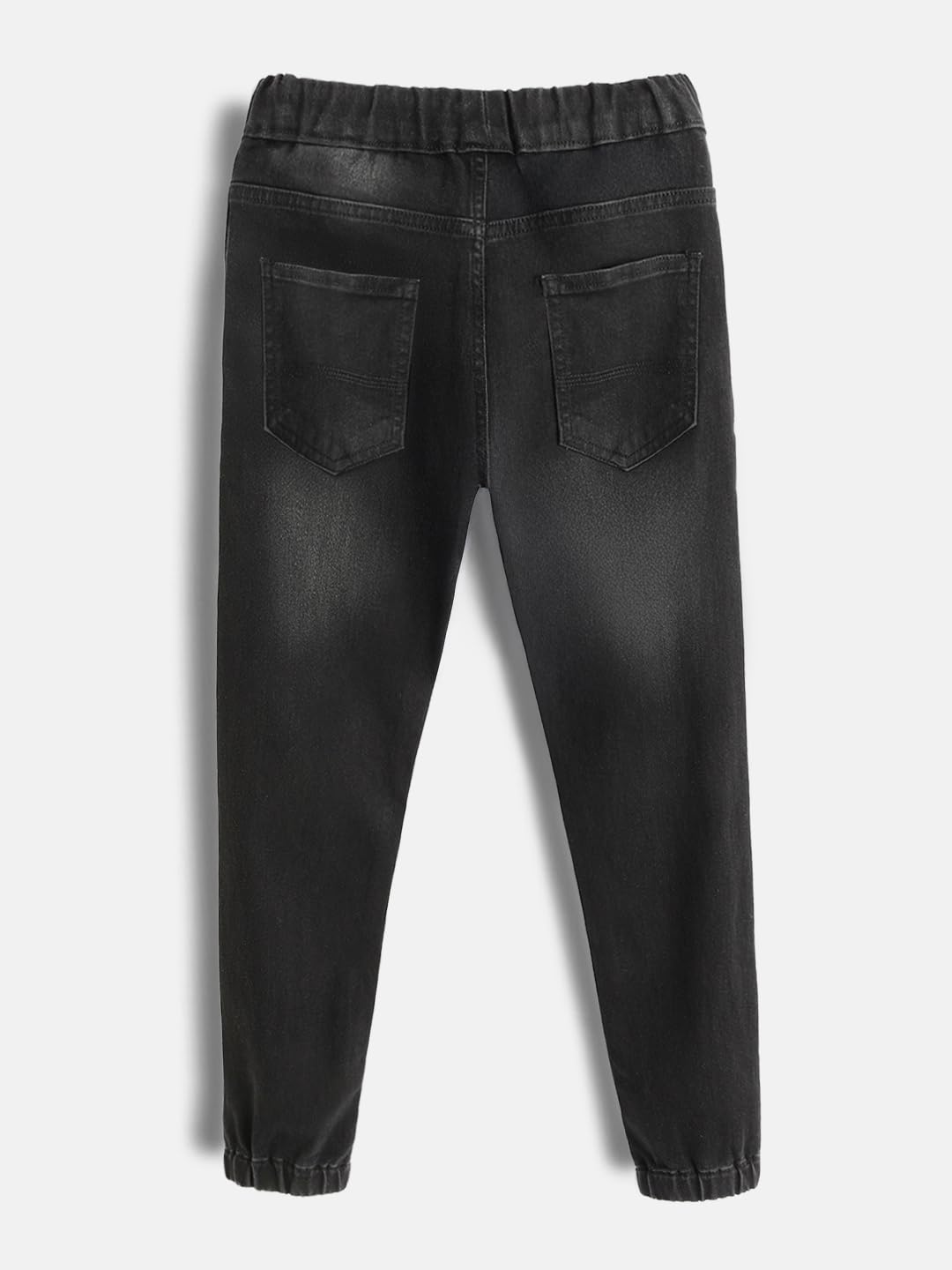 Urbano Juniors Boy's Black Slim Fit Washed Jogger Jeans Stretch (junhpsjoggerboy-shdbla-9-10) 1
