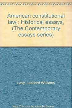 Unknown Binding American constitutional law;: Historical essays, (The Contemporary essays series) Book