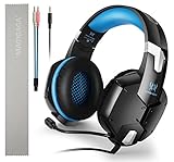 Gaming Headset for PS4 3.5mm PC Game Stereo Headphones with Mic Over-Ear Headband Professional Headset