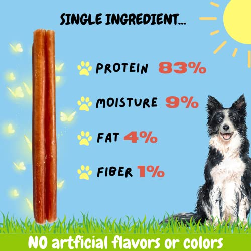 Image of BULLYSTICKS & MORE 6 Inch Bully Sticks (Regular - 16 Pack) | Bully Sticks for Medium Dogs | 100% Grass Fed Beef | Dog Parents Choice Bully Stick Dog Chews | No Hide Bully Bones